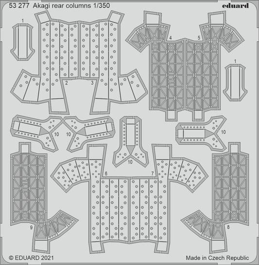 Eduard 53277 1:350 IJN Akagi Aircraft Carrier rear columns