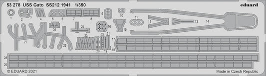 Eduard 53278 1:350 USS Gato SS-212 1941