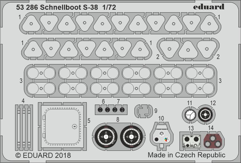 Eduard 53286 1:72 Schnellboot S-38