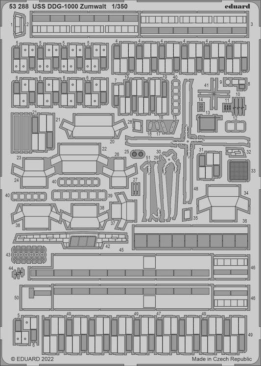 Eduard 53288 1:350 USS DDG-1000 Zumwalt