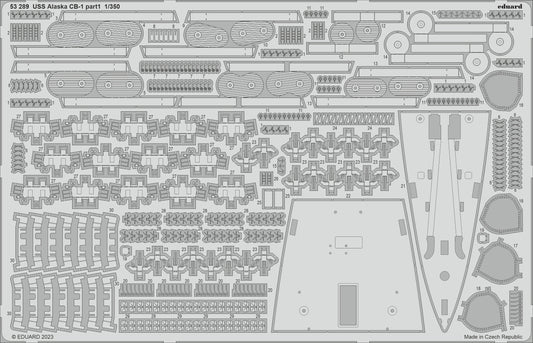 Eduard 53289 1:350 USS Alaska CB-1 part 1