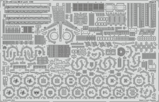 Eduard 53303 1:350 USS Iowa BB-61 part 2