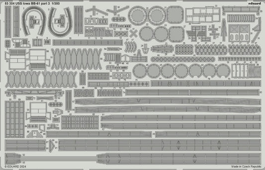 Eduard 53304 1:350 USS Iowa BB-61 part 3