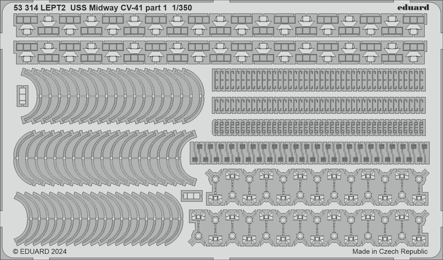 Eduard 53314 1:350 USS Midway CV-41 part 1
