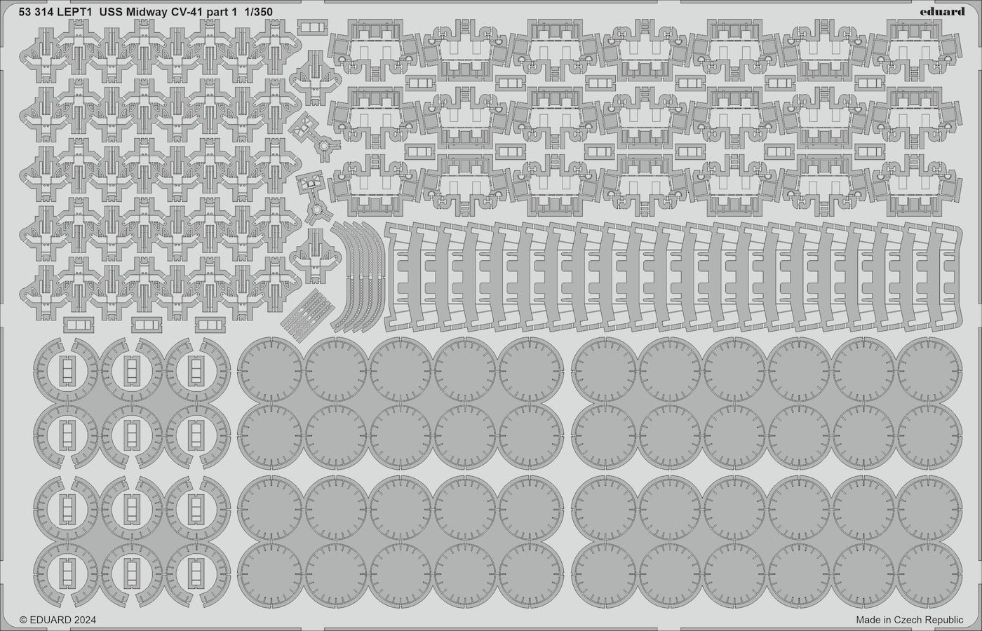Eduard 53314 1:350 USS Midway CV-41 part 1