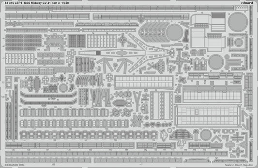 Eduard 53316 1:350 USS Midway CV-41 Part 3