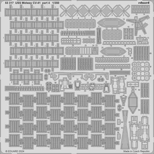 Eduard 53317 1:350 USS Midway CV-41 part 4