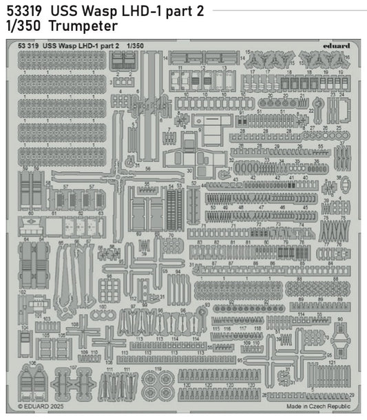 Eduard 53319 1:350 USS Wasp LHD-1 part 2