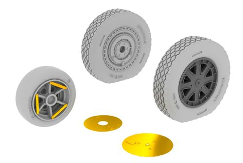 Eduard Brassin 632073 1:32 Bell P-39Q/N late wheels with weighted tyre effect
