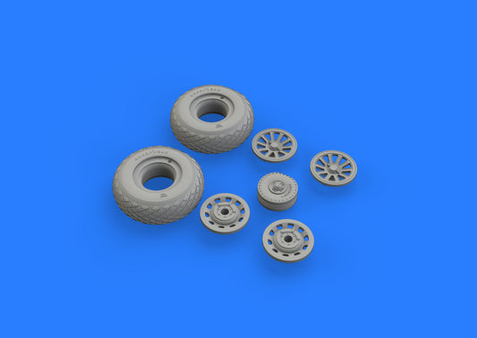 Eduard Brassin 632116 1:32 North-American P-51D Mustang New Tool wheels with weighted tyre effect