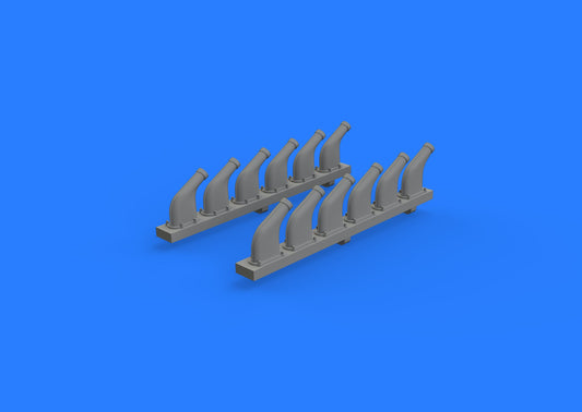 Eduard Brassin 632118 1:32 North-American P-51D Mustang New Tool exhaust stacks