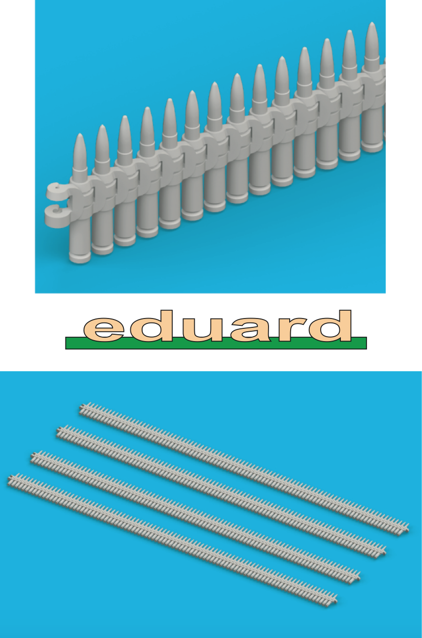 Eduard Brassin 632121 1:32 Ammo belts 12.7mm Brassin set