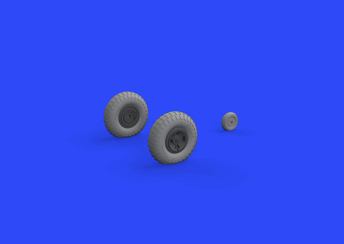 Eduard Brassin 632130 1:32 Supermarine Spitfire Mk.IXc wheels with weighted tyre effect 4 spoke with pattern