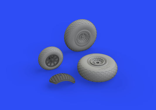 Eduard Brassin 632145 1:32 Consolidated B-24D/B-24J Liberator wheels with weighted tyre effect