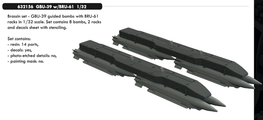 Eduard Brassin 632156 1:32 GBU-39 w/BRU-61