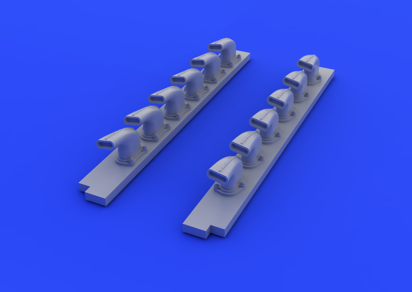 Eduard Brassin 632184 1:32 Messerschmitt Bf-109G-2/4 exhaust stacks