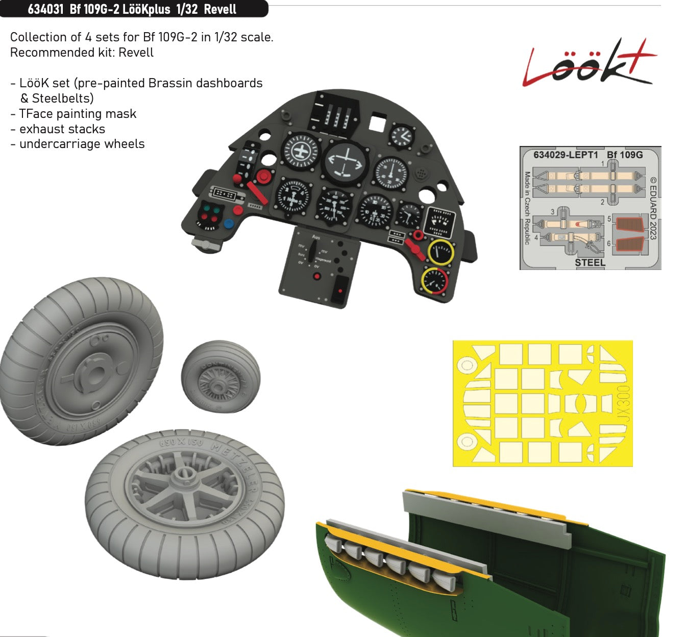 Eduard Brassin 634031 1:32 Messerschmitt Bf-109G-2 LooKplus