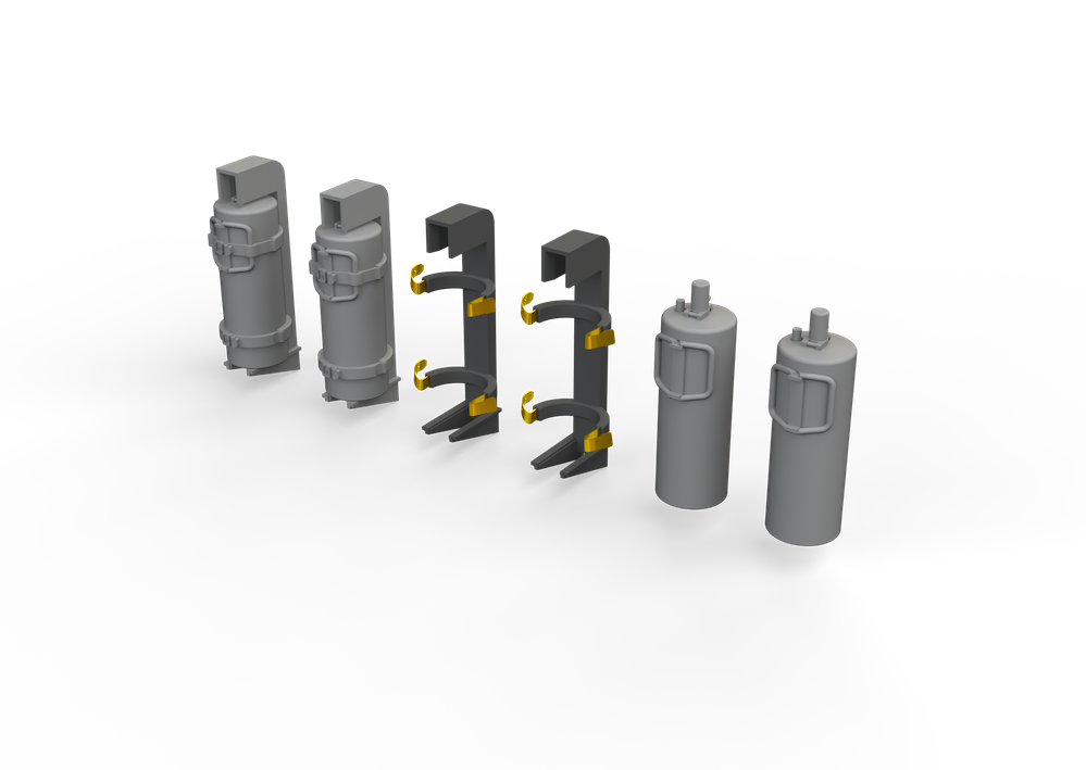 Eduard Brassin 635034 1:32 WWII German fire extinguishers