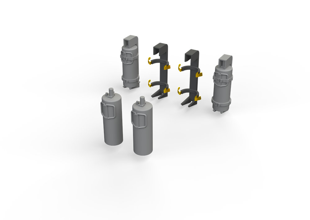 Eduard Brassin 635034 1:32 WWII German fire extinguishers