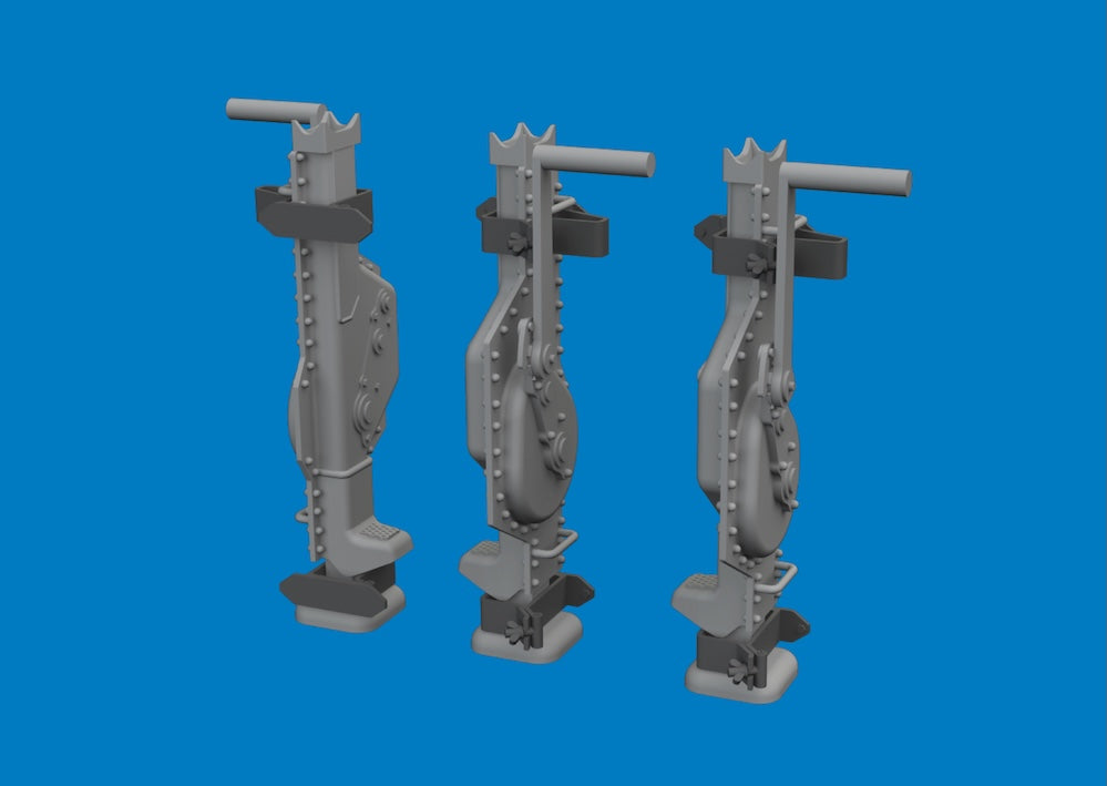Eduard Brassin 635049 1:35 WWII German 10 ton jacks 3D-printed
