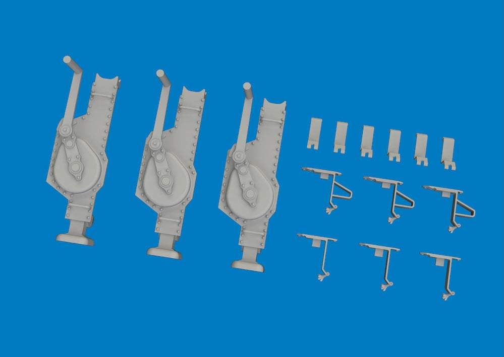 Eduard Brassin 635049 1:35 WWII German 10 ton jacks 3D-printed