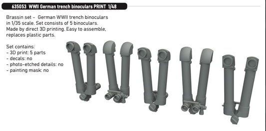 Eduard Brassin 635053 1:48 WWII German Trench Binoculars PRINT