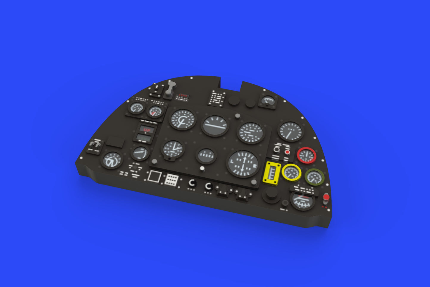 Eduard Brassin 644008 1:48 Supermarine Spitfire Mk.IXe late LooK resin and photo-etched instrument panel