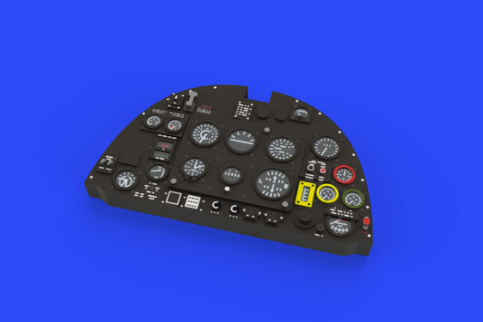 Eduard Brassin 644008 1:48 Supermarine Spitfire Mk.IXe late LooK resin and photo-etched instrument panel