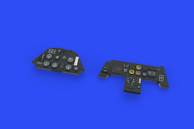 Eduard Brassin 644024 1:48 Messerschmitt Bf-109E LooK set of Brassin pre-painted instrument panel