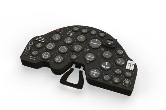 Eduard Brassin 644029 1:48 Lockheed P-38G Lightning LooK set of Brassin pre-painted instrument panel and steel seat belt