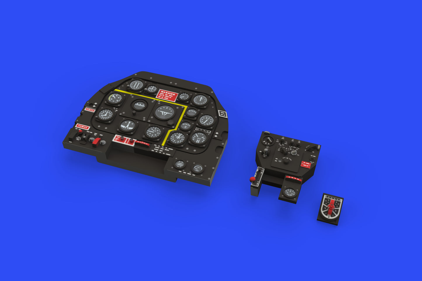 Eduard Brassin 644031 1:48 North-American P-51D-15+ Mustang LooK set of Brassin pre-painted instrument panel and steel seat belt