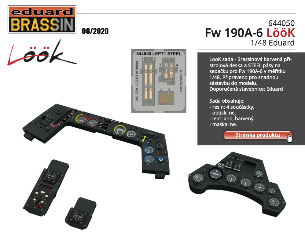 Eduard Brassin 644050 1:48 Focke-Wulf Fw-190A-6 LooK