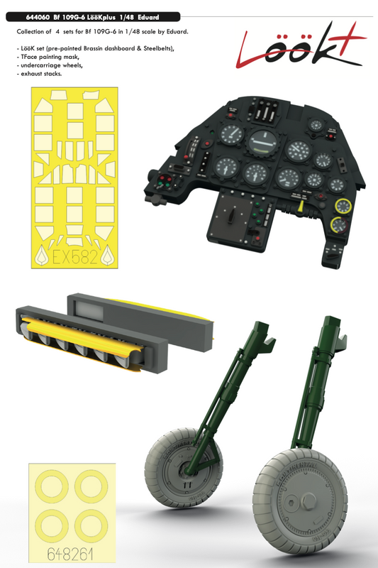 Eduard Brassin 644060 1:48 Messerschmitt Bf-109G-6 LooK plus