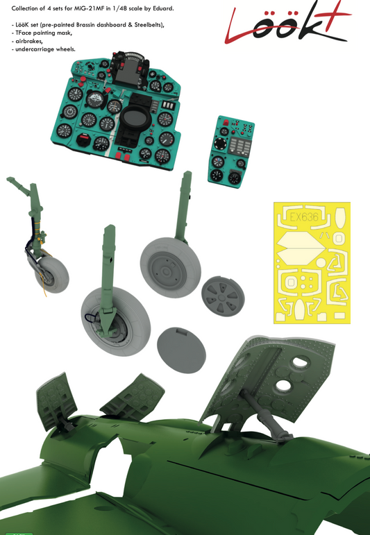 Eduard Brassin 644088 1:48 Mikoyan MiG-21MF LooK plus