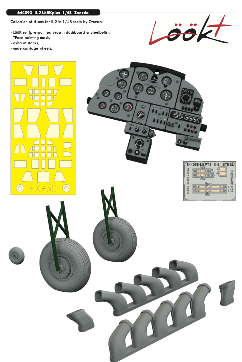 Eduard Brassin 644093 1:48 Ilyushin Il-2 Stormovik LooK plus