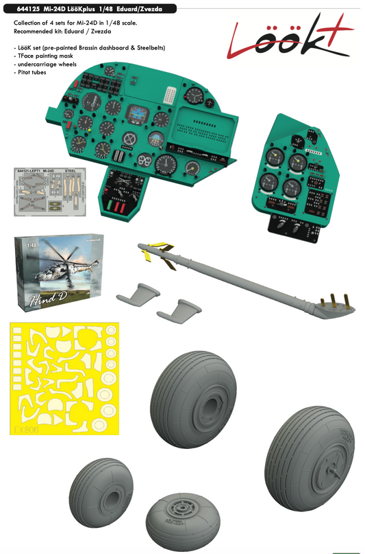 Eduard Brassin 644125 1:48 MiL Mi-24D LooKplus