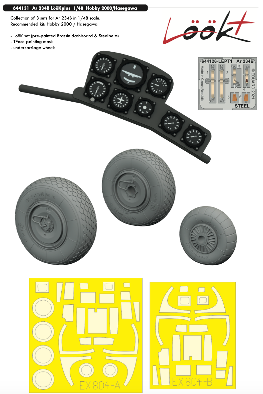 Eduard Brassin 644131 1:48 Arado Ar-234B LooKplus