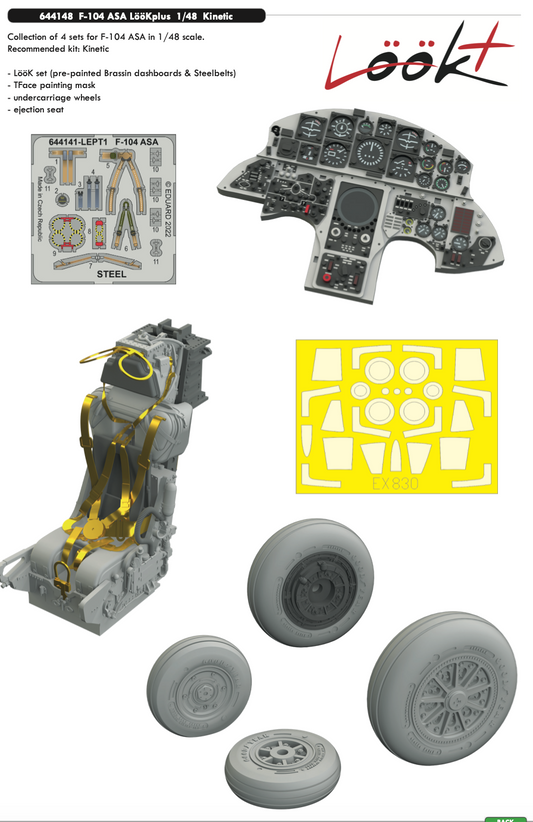 Eduard Brassin 644148 1:48 Lockheed F-104 ASA LooKplus