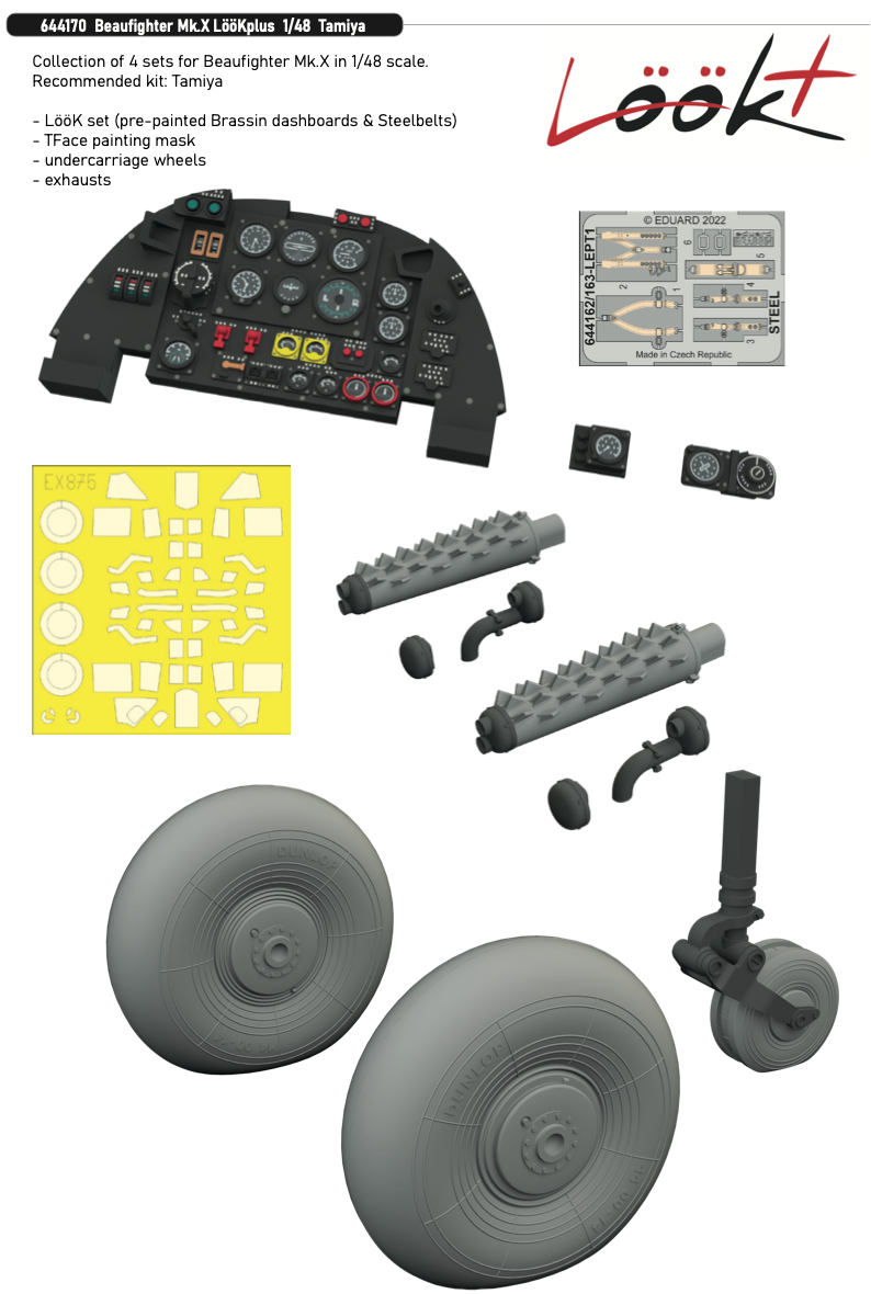 Eduard Brassin 644170 1:48 Bristol Beaufighter Mk.X LooKplus