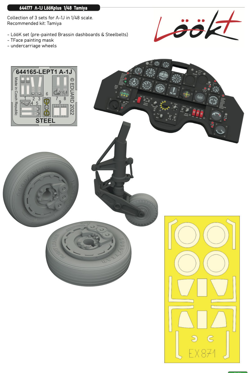 Eduard Brassin 644177 1:48 Douglas A-1J Skyraider LooKplus
