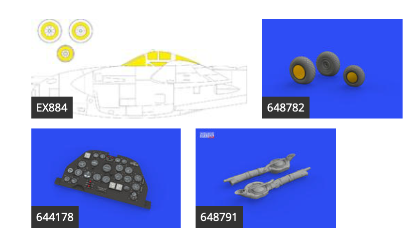 Eduard Brassin 644182 1:48 Lockheed P-38J Lightning LooKplus