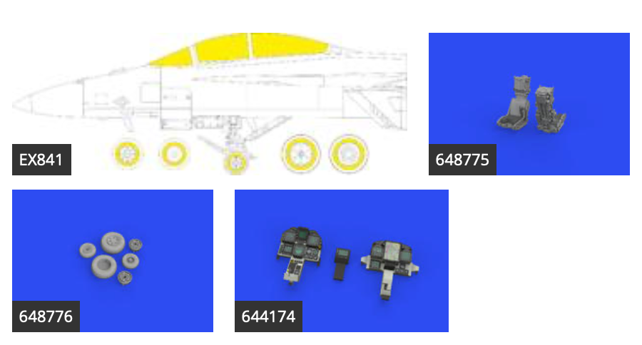 Eduard Brassin 644183 1:48 F/A-18F Super Hornet LÃƒÆ’Ã†â€™Ãƒâ€šÃ‚Â¶ÃƒÆ’Ã†â€™Ãƒâ€šÃ‚Â¶Kplus to be used with Meng
