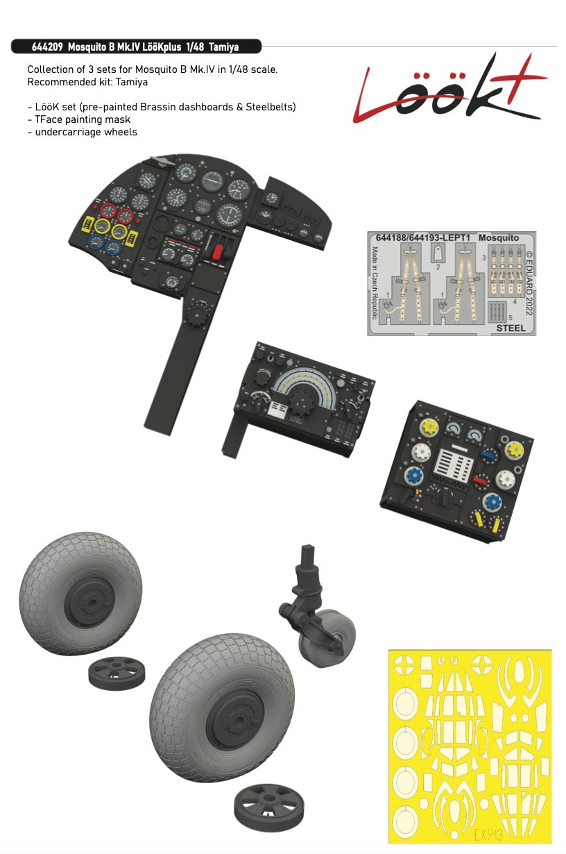 Eduard Brassin 644209 1:48 de Havilland Mosquito B Mk.IV  LÃƒÆ’Ã‚Â¶ÃƒÆ’Ã‚Â¶Kplus