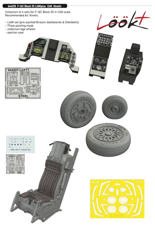 Eduard Brassin 644210 1:48 Lockheed-Martin F-16C Block 25  LÃƒÆ’Ã‚Â¶ÃƒÆ’Ã‚Â¶Kplus