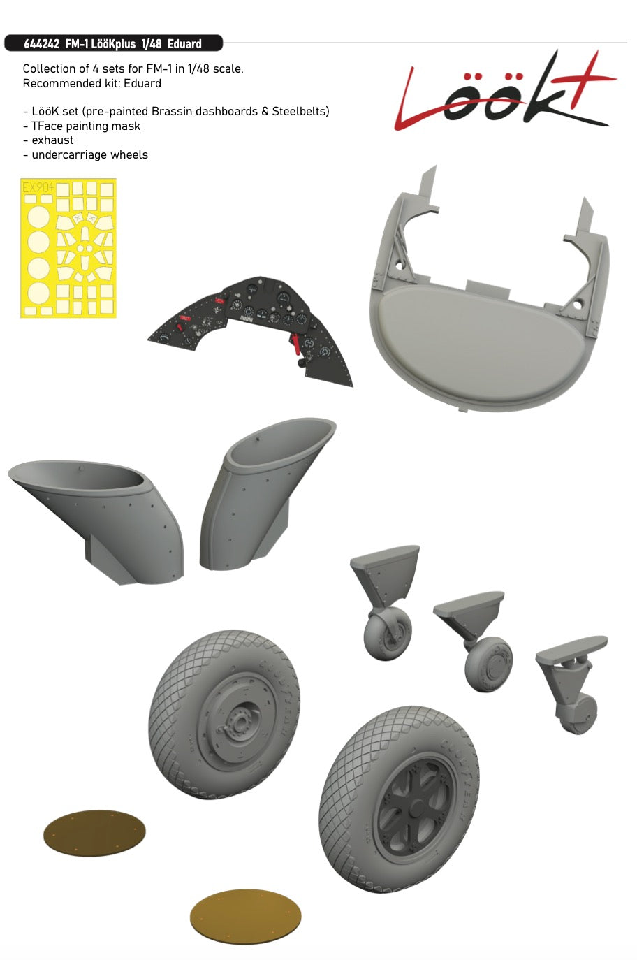 Eduard Brassin 644242 1:48 Grumman FM-1 Wildcat LÃƒÆ’Ã‚Â¶ÃƒÆ’Ã‚Â¶K plus