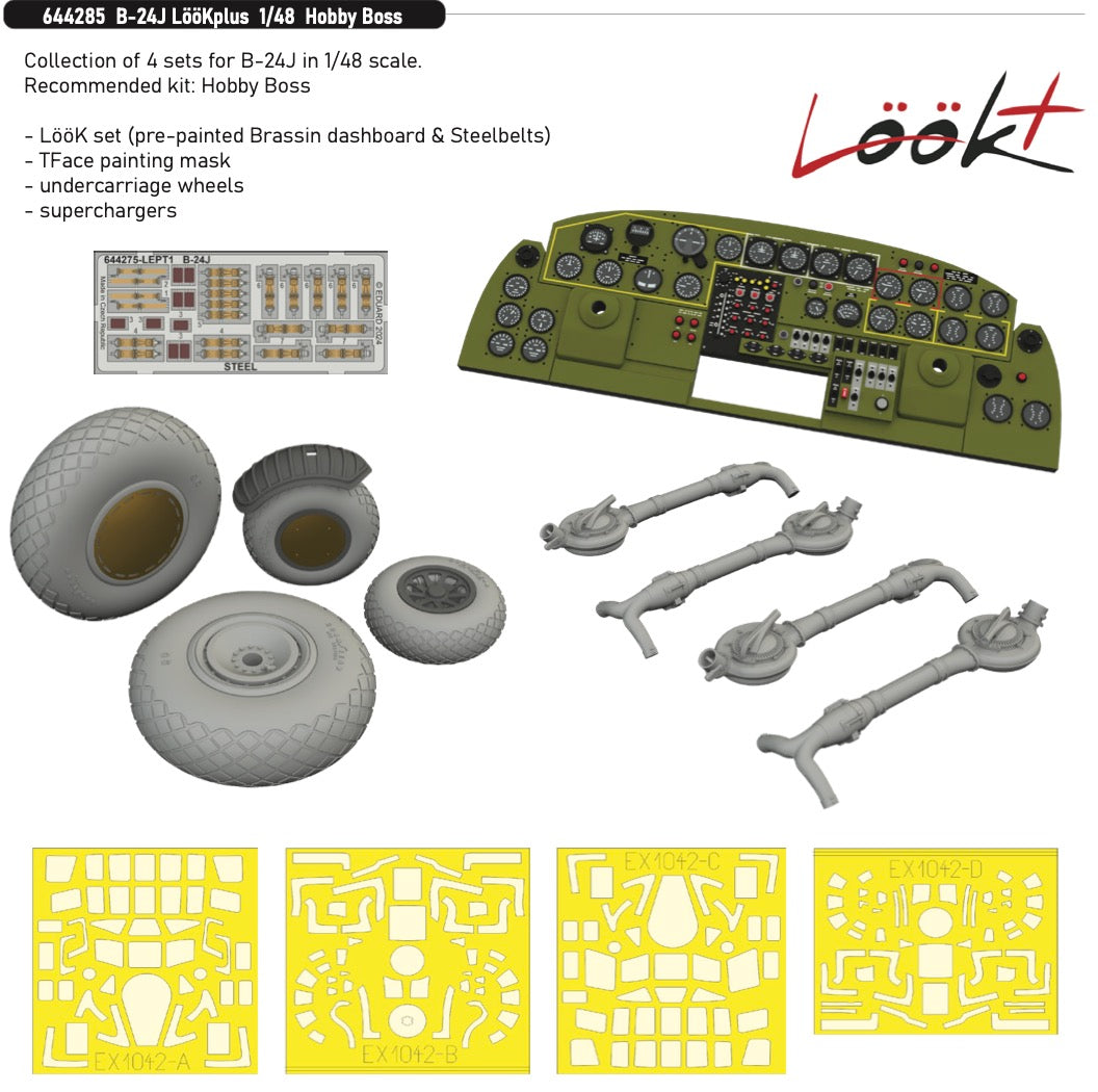 Eduard Brassin 644285 1:48 Consolidated B-24J Liberator LööKplus