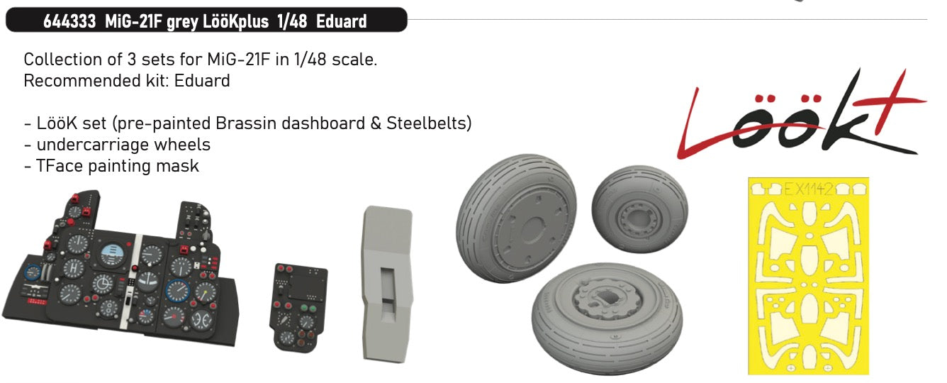 Eduard Brassin 644333 1:48 Mikoyan MiG-21F grey LööKplus