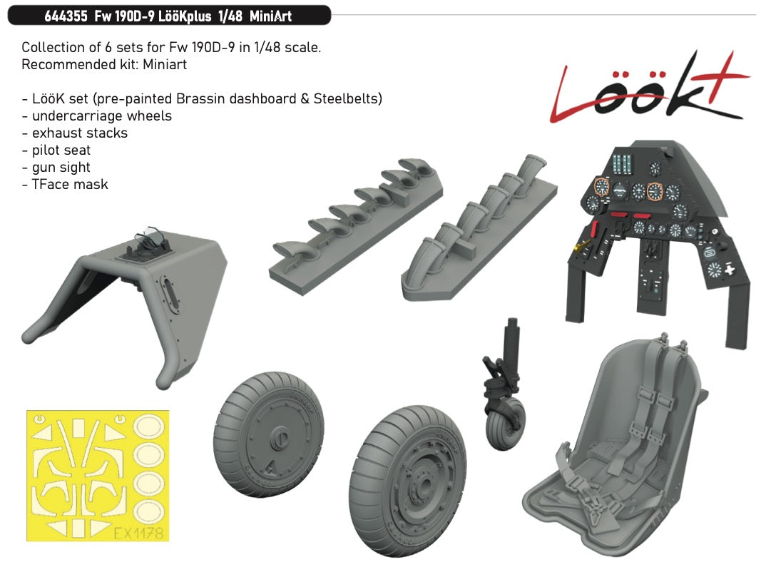 Eduard Brassin 644355 1:48 Focke-Wulf Fw-190D-9 LööKplus