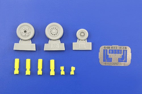 Eduard Brassin 648011 1:48 Lockheed-Martin F-16 late wheels with weighted tyre effect