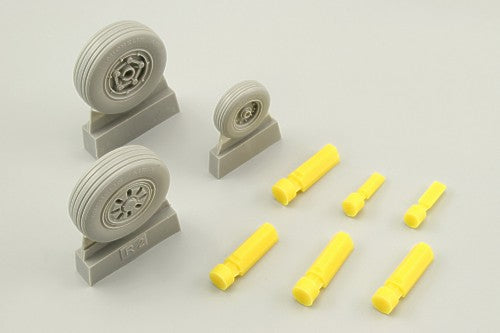 Eduard Brassin 648017 1:48 Lockheed-Martin F-22A Raptor wheels with weighted tyre effect